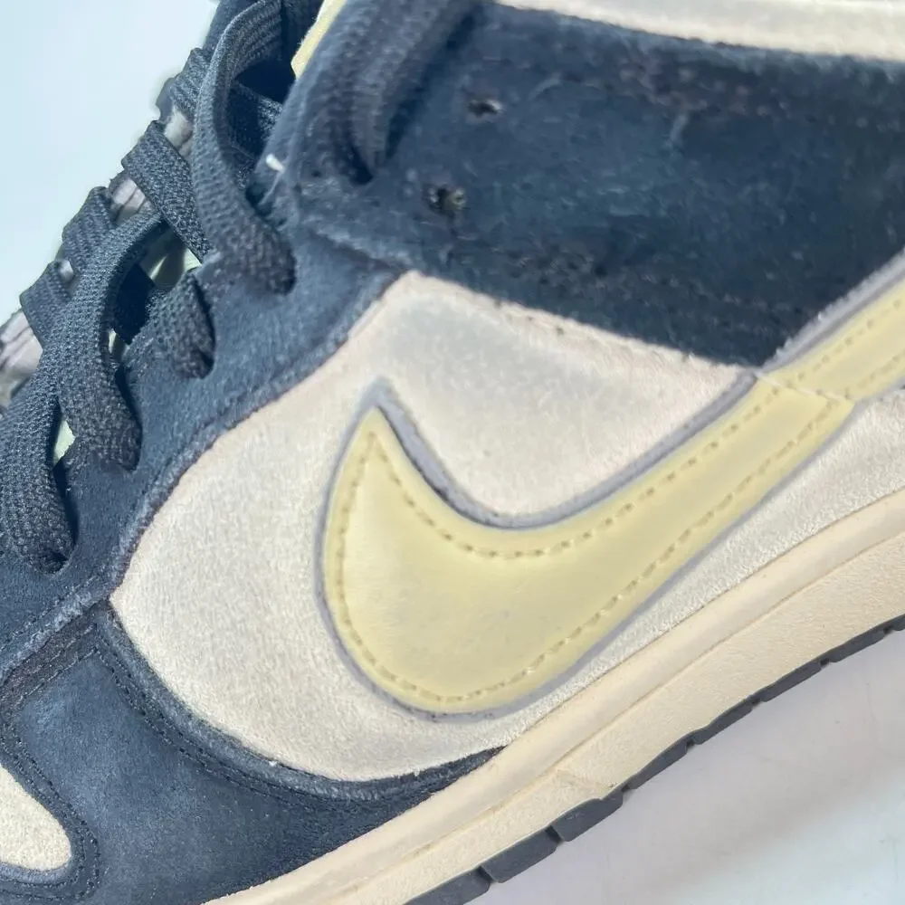 Nike Dunk Low LX Black Team Gold Casual Sneakers DV3054-001 Women's Size 7.5